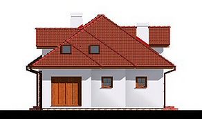 Правый фасад дома, Двухэтажный дом 19х10 - 175.96 м2