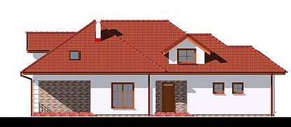 Передний фасад дома, Двухэтажный дом 19х10 - 175.96 м2