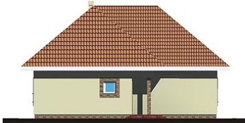 Задний фасад дома, Двухэтажный дом 13х10 - 161.22 м2