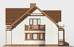 Левый фасад дома, Двухэтажный дом 15х10 - 166.6 м2