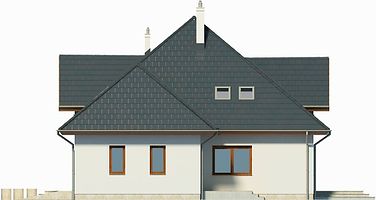 Правый фасад дома, Двухэтажный дом 15х13 - 194.93 м2