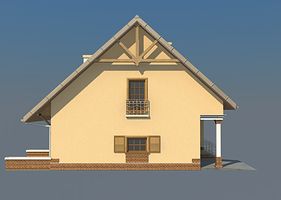 Левый фасад дома, Двухэтажный дом 13х11 - 204.68 м2