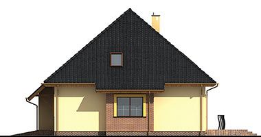 Правый фасад дома, Двухэтажный дом 15х12 - 225.69 м2