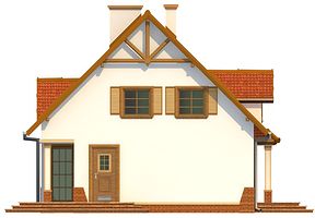 Левый фасад дома, Двухэтажный дом 12х9 - 139.3 м2