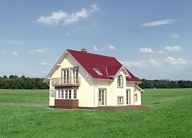 Задний фасад дома, Двухэтажный дом 15х11 - 168.8 м2