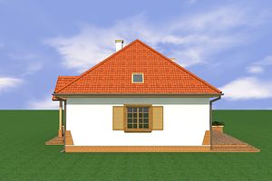 Левый фасад дома, Двухэтажный дом 14х10 - 190.99 м2