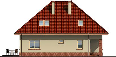 Левый фасад дома, Двухэтажный дом 10х13 - 150.6 м2