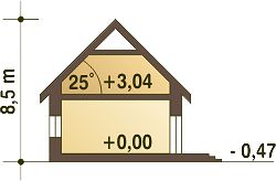Вертикальный разрез дома, Двухэтажный дом 15х10 - 149.9 м2