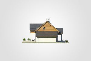 Левый фасад дома, Двухэтажный дом 15х11 - 135.75 м2