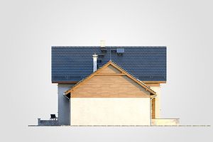 Левый фасад дома, Двухэтажный дом 17х11 - 246.1 м2