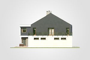 Левый фасад дома, Двухэтажный дом 13х15 - 243.55 м2