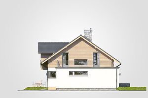 Левый фасад дома, Двухэтажный дом 15х10 - 167.65 м2