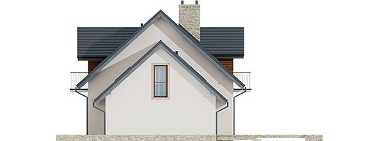 Правый фасад дома, Двухэтажный дом 18х10 - 212.01 м2