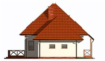 Левый фасад дома, Двухэтажный дом 9х13 - 122.21 м2