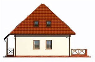 Правый фасад дома, Двухэтажный дом 9х13 - 122.21 м2