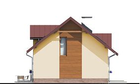 Левый фасад дома, Двухэтажный дом 10х9 - 108.46 м2