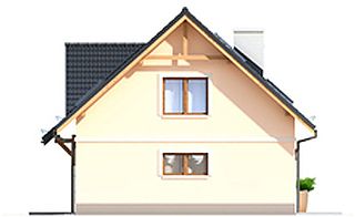 Правый фасад дома, Двухэтажный дом 15х9 - 156.4 м2