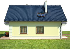 Левый фасад дома, Двухэтажный дом 8х13 - 129.41 м2