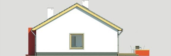 Правый фасад дома, Двухэтажный дом 15х10 - 141.9 м2