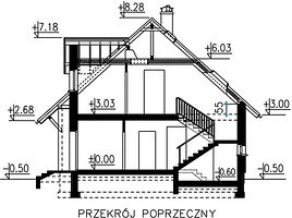 Вертикальный разрез дома, Двухэтажный дом 15х12 - 191.8 м2
