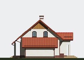 Левый фасад дома, Двухэтажный дом 11х10 - 116 м2