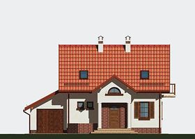 Передний фасад дома, Двухэтажный дом 11х10 - 116 м2