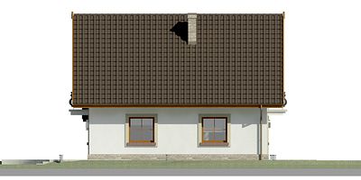 Левый фасад дома, Двухэтажный дом 13х10 - 160.8 м2