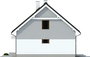 Правый фасад дома, Двухэтажный дом 11х9 - 125 м2