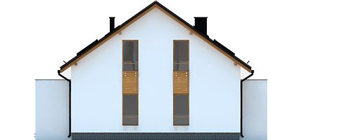 Левый фасад дома, Двухэтажный дом 13х10 - 176.94 м2