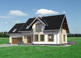 Передний фасад дома, Двухэтажный дом 18х11 - 219.9 м2