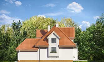 Левый фасад дома, Двухэтажный дом 12х15 - 155.95 м2