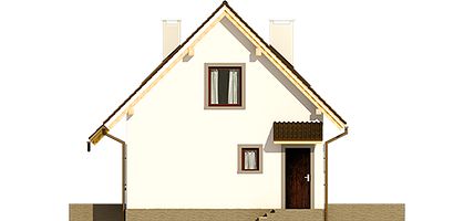 Левый фасад дома, Двухэтажный дом 9х7 - 94.56 м2