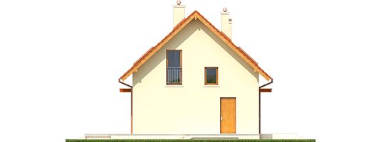 Правый фасад дома, Двухэтажный дом 10х8 - 109.14 м2
