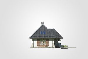 Левый фасад дома, Двухэтажный дом 15х9 - 135.3 м2