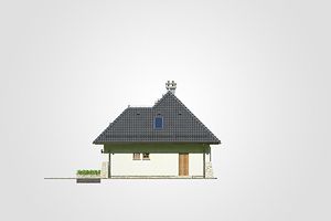 Правый фасад дома, Двухэтажный дом 15х9 - 135.3 м2