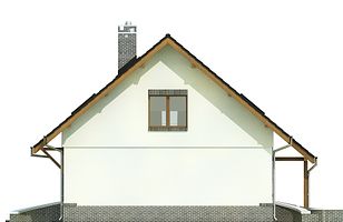 Правый фасад дома, Двухэтажный дом 12х10 - 140 м2