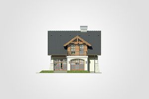 Задний фасад дома, Двухэтажный дом 9х11 - 114.2 м2
