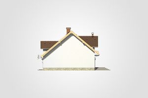 Правый фасад дома, Двухэтажный дом 9х12 - 151.25 м2