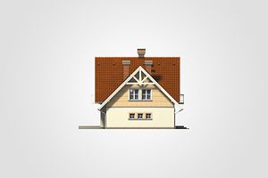Левый фасад дома, Двухэтажный дом 13х9 - 157.95 м2