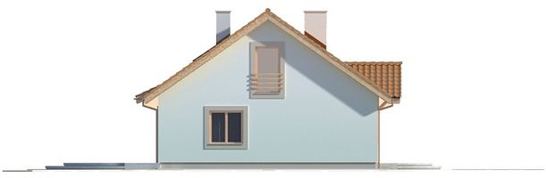 Левый фасад дома, Двухэтажный дом 15х11 - 146.6 м2
