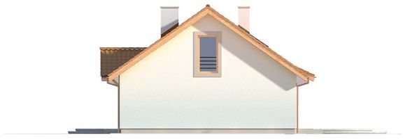 Правый фасад дома, Двухэтажный дом 15х11 - 146.6 м2