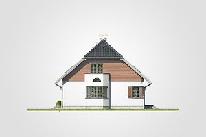 Левый фасад дома, Двухэтажный дом 11х10 - 164.95 м2