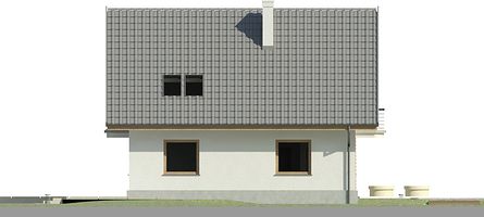 Левый фасад дома, Двухэтажный дом 9х10 - 120.97 м2