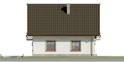 Левый фасад дома, Двухэтажный дом 13х10 - 162.55 м2
