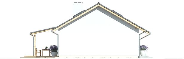 Левый фасад дома, Двухэтажный дом 18х10 - 161.1 м2