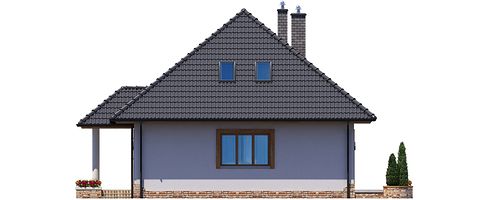 Левый фасад дома, Двухэтажный дом 12х12 - 129.5 м2