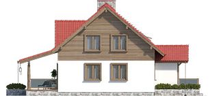 Левый фасад дома, Двухэтажный дом 12х13 - 162.63 м2