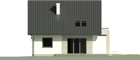 Левый фасад дома, Двухэтажный дом 15х11 - 250.77 м2