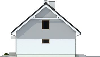 Правый фасад дома, Двухэтажный дом 11х9 - 126.1 м2
