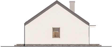 Левый фасад дома, Двухэтажный дом 12х8 - 127 м2
